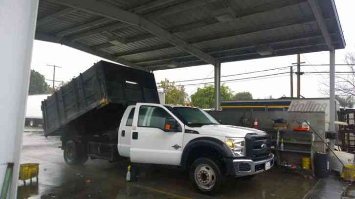 Ford F550 crew cab dump truck diesel 57k miles 19, 500# GVWR (2012)
