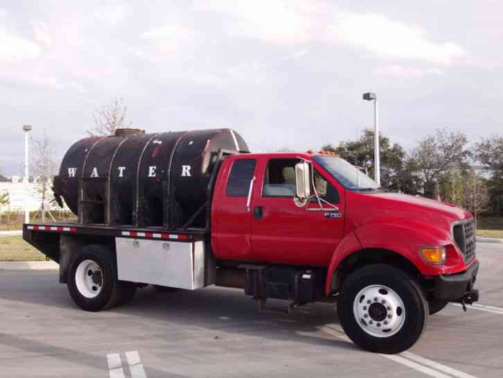 Ford F750 Extended Cab Super Duty Water Tanker Flatbed (2001)