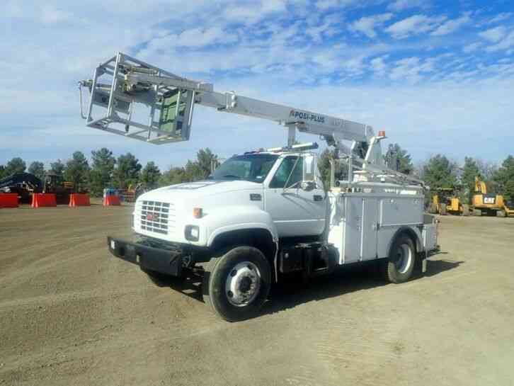 GMC C6500 CABLE PLACING BUCKET BOOM TRUCK UNDER CDL (2001)