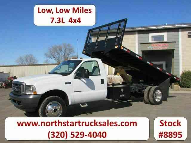 Ford F-550 4x4 Reg Cab Tipper Flatbed -- (2002)