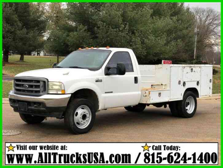 Ford F450 7. 3 POWERSTROKE DIESEL 11' PACIFIC UTILITY BED SERVICE TRUCK 142k (2003)