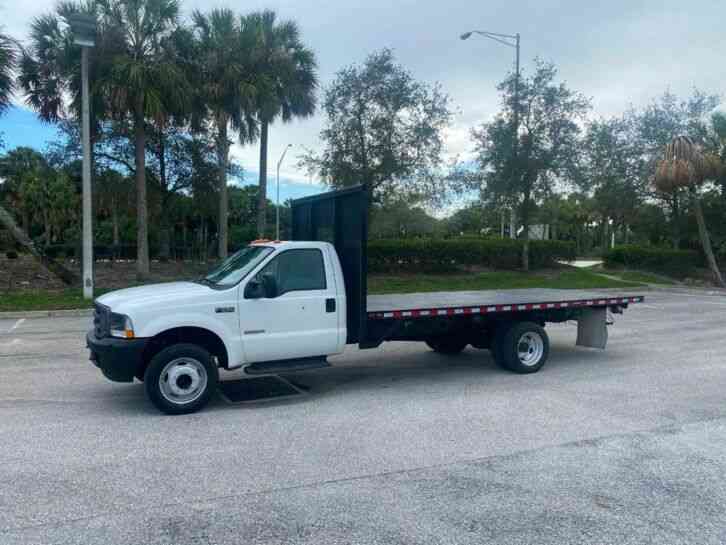Ford F-550 6. 0 Diesel Flatbed 17500 LB GVWR 18` Flatbed Hitch PowerStroke (2004)