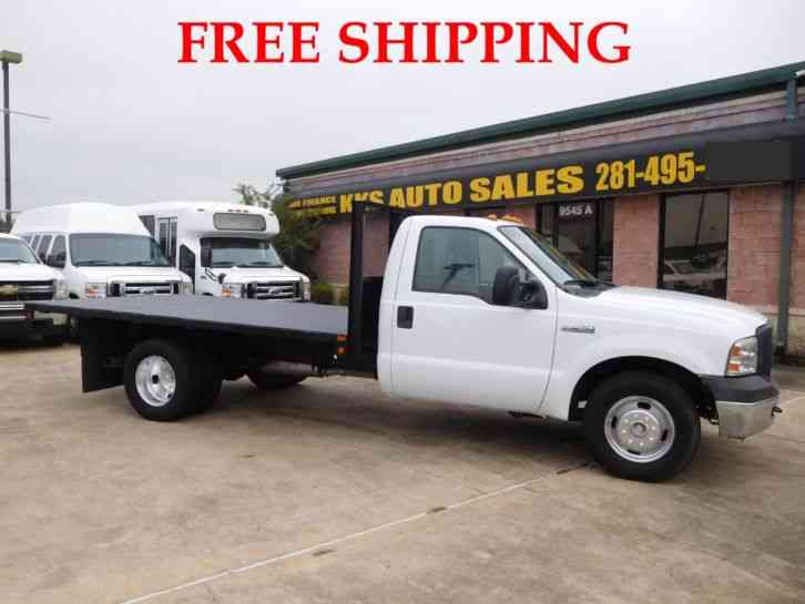 FORD F-350 XL SUPER DUTY FLATBED TRUCK LONG BED 6. 0L (2007)