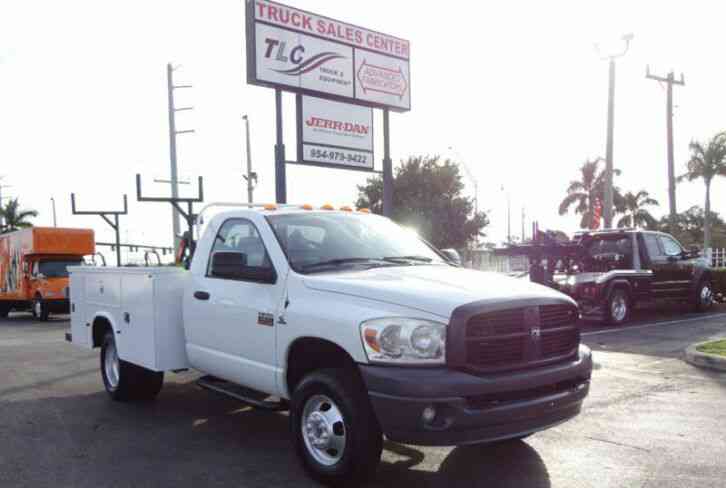 Dodge Ram 3500 4x4 6 7l Cummins 8ft Utility Bed 2008