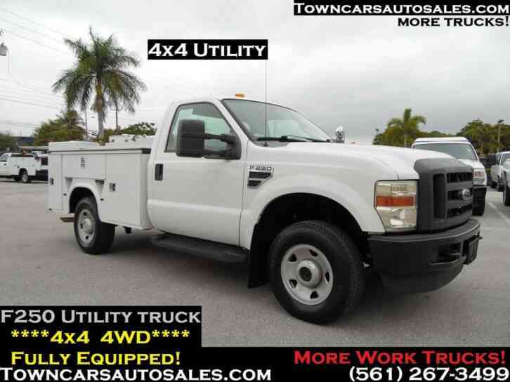FORD F250 4WD UTILITY TRUCK 78K 4X4 (2008)