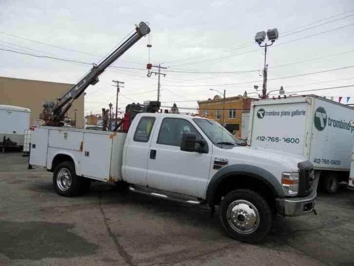Ford F-450 MECHANIC SERVICE BED CRANE UTILITY TRUCK 4X4 (2008)