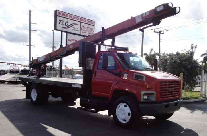 GMC C6500 20FT FLATBED . . . 25' Cleasby HDRTH-6000 Roofing Conveyor (2008)