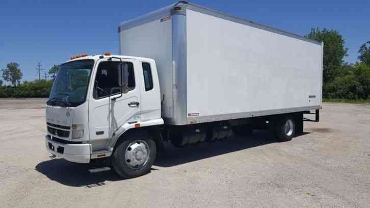 Hino UD Mitsubishi Fuso Moving Delivery Freight FK260 Cabover 26ft Under CDL 26ft Box Very Clean Box Truck (2008)