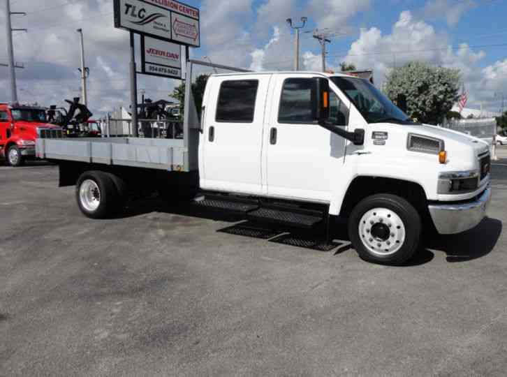 GMC C5500 CREW CAB. . 12FT STEEL FLATBED (2009)