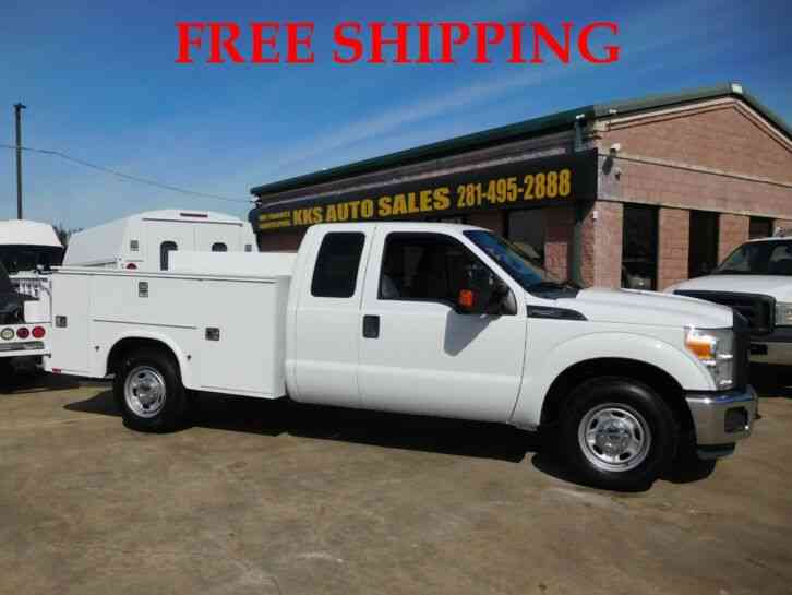 FORD F-250 XL SUPER DUTY UTILITY SERVICE TRUCK EXTENDED CAB LONG BED 6. 2L (2011)