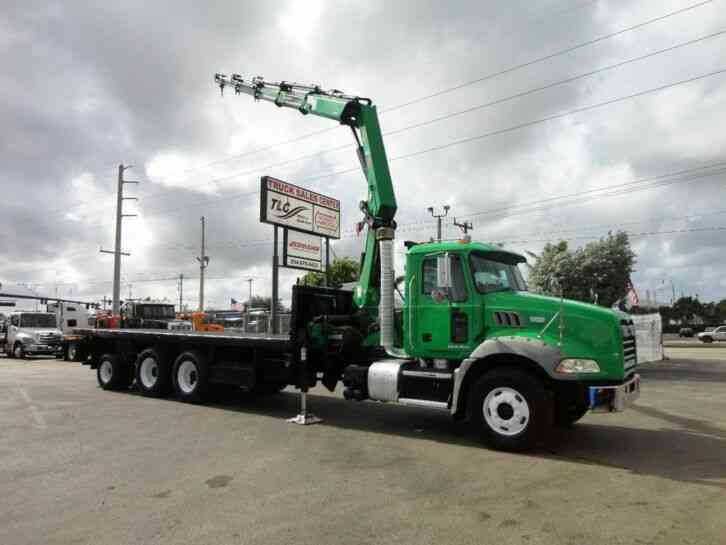 Mack GU813 60FT HIAB 288EP-4 HiPro KNUCKLE BOOM . 22, 000LB MAX (2011)