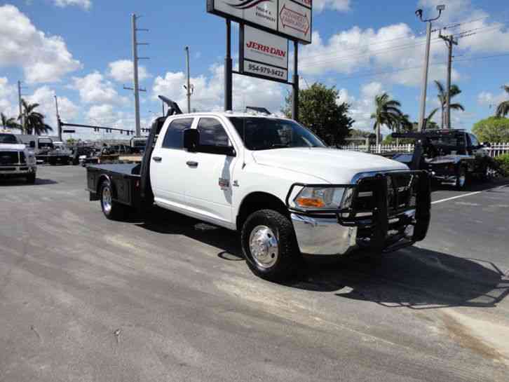 Ram 3500 CREW CAB 4X4. . 9. 5FT FLATBED HAULER BED. (2012)