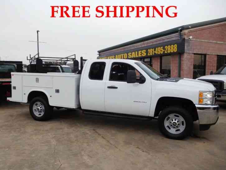 CHEVROLET SILVERADO 2500 HD 4WD UTILITY SERVICE TRUCK EXTENDED CAB LONG BED 6. 0L (2013)