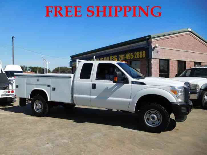 FORD F-350 SUPER DUTY XL 4WD UTILITY SERVICE TRUCK EXTENDED CAB LONG BED 6. 2L (2013)