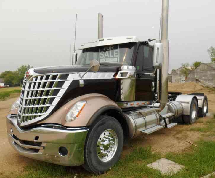 international lonestar cab semi truck axle tandem looks jingletruck trucks daycab sharp