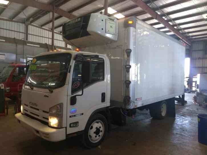 Isuzu NQR -16'Reefer Truck WHITE CAB IBT AIR PWL (2013)