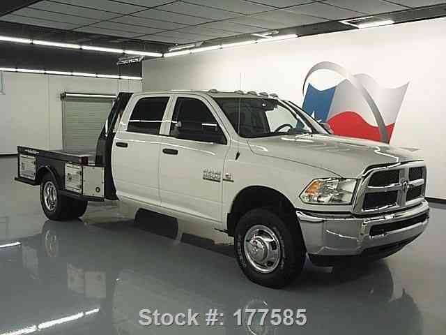 Dodge Ram 3500 4X4 CREW DIESEL DUALLY FLATBED 7K (2014) : Commercial