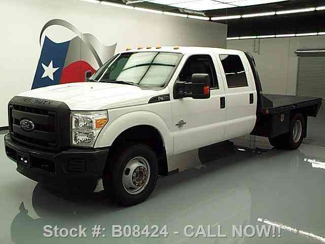 Ford F-350 4X4 CREW DIESEL DUALLY FLAT-BED TOW (2014)