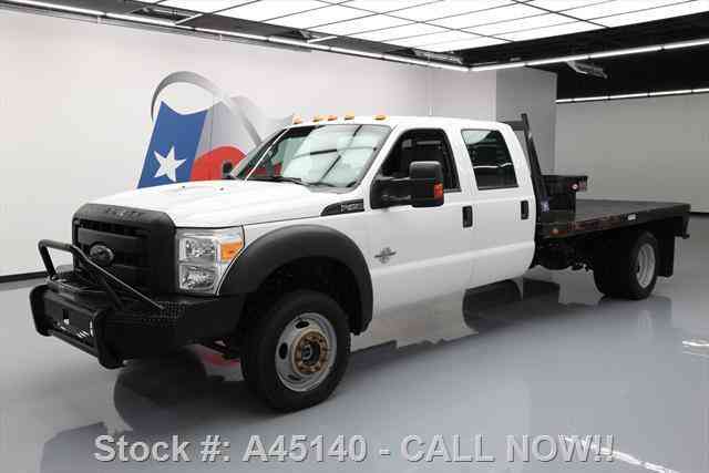 Ford F-450 CREW DIESEL DUALLY 4X4 FLAT BED (2015)
