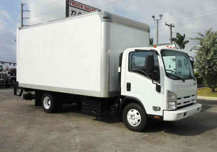 Isuzu NPR HD 16FT DRY BOX. TUCK UNDER LIFTGATE BOX TRUCK CARGO T (2015)