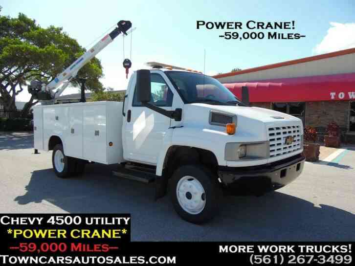 Chevrolet 4500 UTILITY CRANE TRUCK 59K Miles (2007)