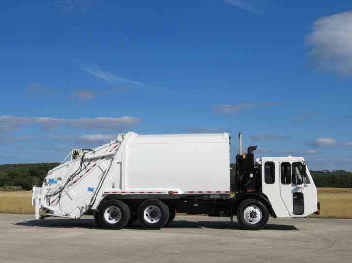 rear loader garbage truck diagram