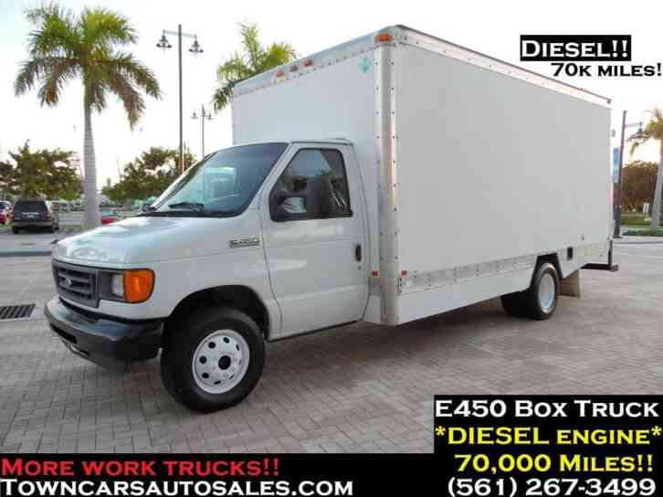 Ford E450 Cutaway DIESEL Box Truck 70k Miles (2007)