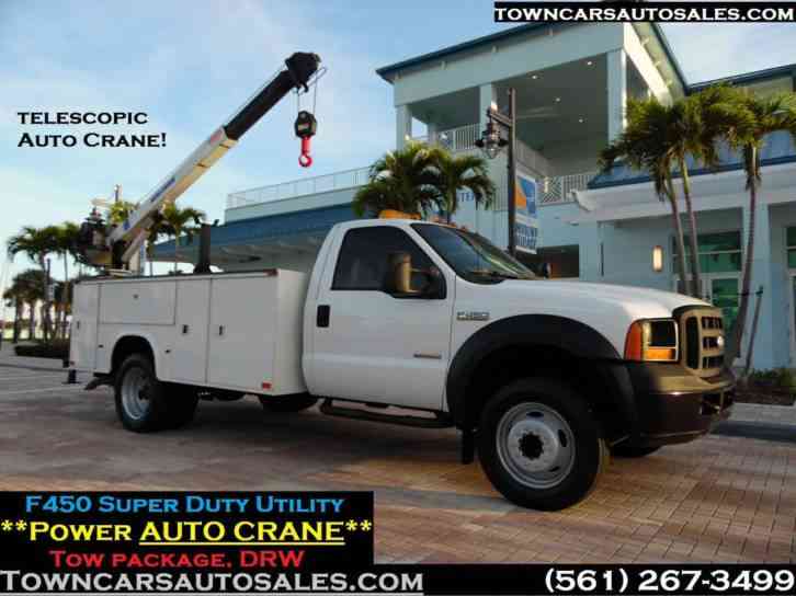 Ford F-450 Crane Lift service truck Utility (2007)