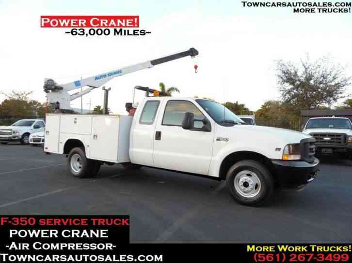 Ford F350 Extended Cab CRANE Utility Truck (2002)