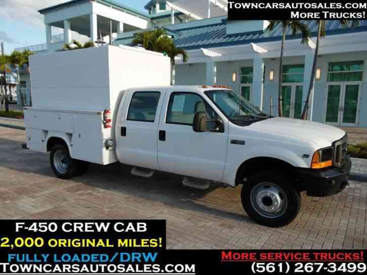 Ford F450 CREW CAB UTILITY 2K Miles Service Utility Truck (2000)