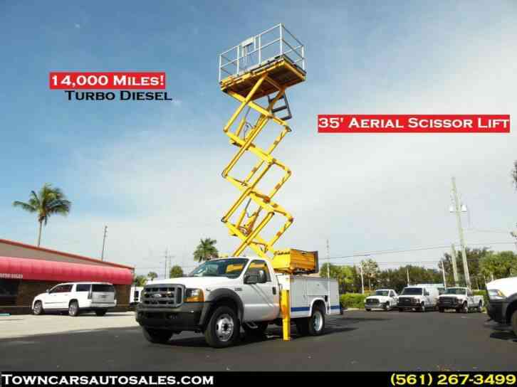 Ford F450 Aerial Scissor Lift Platform Truck (2006)