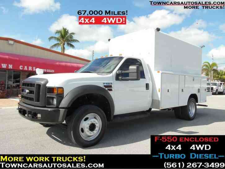Ford F550 4x4 ENCLOSED UTILITY TRUCK 4WD (2009)