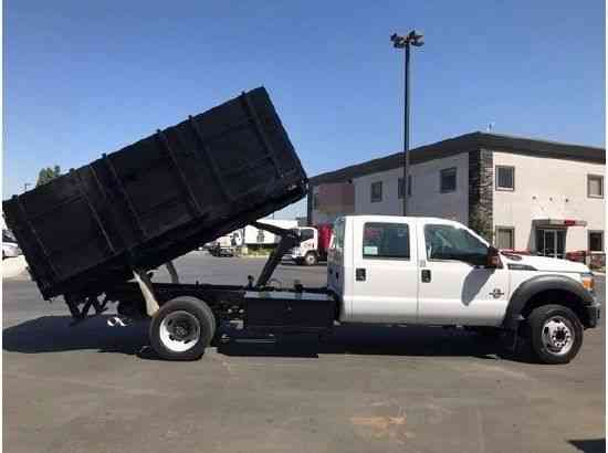 Ford F550 Crew Cab 12ft Dump Truck Diesel 58k miles 19, 500# GVWR (2012)