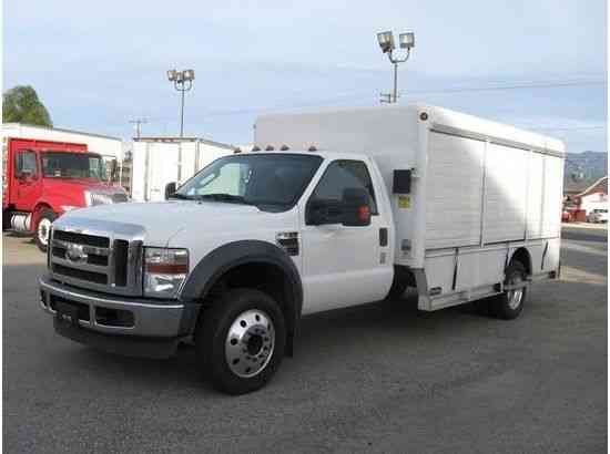 Ford F550 14FT BOX HACKENY VENDING BEVERAGE DELIVERY BATTERY -MECHANICS/PLUMBERS -box is off- (2010)