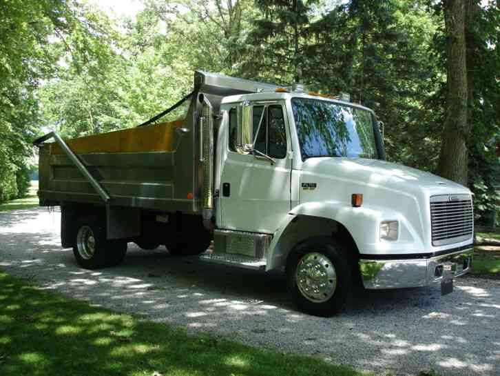 FREIGHTLINER FL70 single axle dump truck and trailer