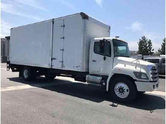 Hino 338 268A 24ft Box Truck DeRated 26k GVWR 6sp man Under CDL WARRANTY (2014)