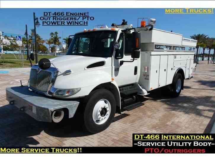 INTERNATIONAL DT466 SERVICE TRUCK BUCKET TRUCK 76K (2005)