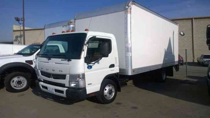 Mitsubishi Canter/Fuso Fe160 box truck 16ft with liftgate 2 nice clean units 87k mi -16, 000# GVWR (2012)