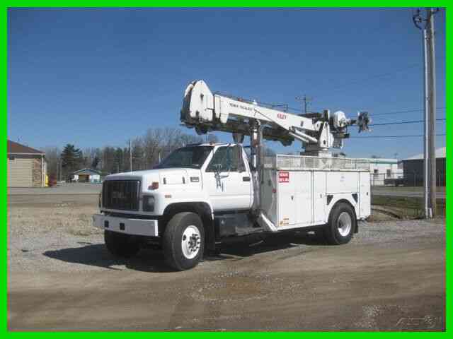 GMC C8500 3126 CAT ALLISON WITH TEREX TELECTRIC '''RED DEVIL'''' MANHOLE CABLE PULLER (1999)