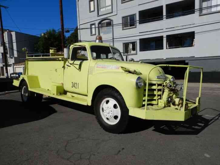 Chevrolet Brush fire truck runs like a top (1949)