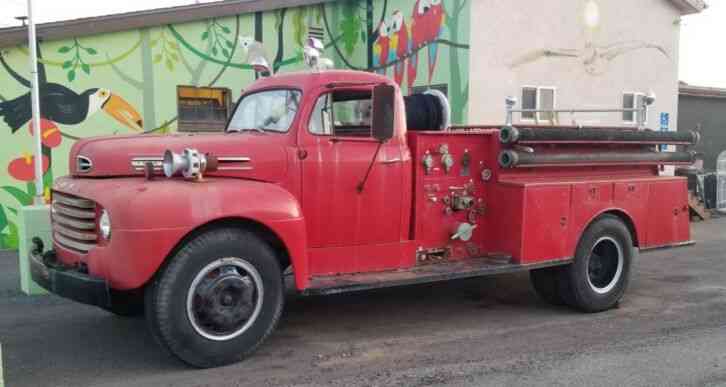 Ford Fire Engine F7, Not Running at the moment, Great restoration project (1949)
