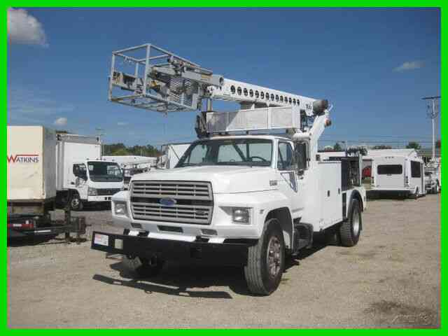 FORD F700 6. 6 DIESEL 5+2 WITH TELSTA T40C CABLE CABLE PLACER (1990)