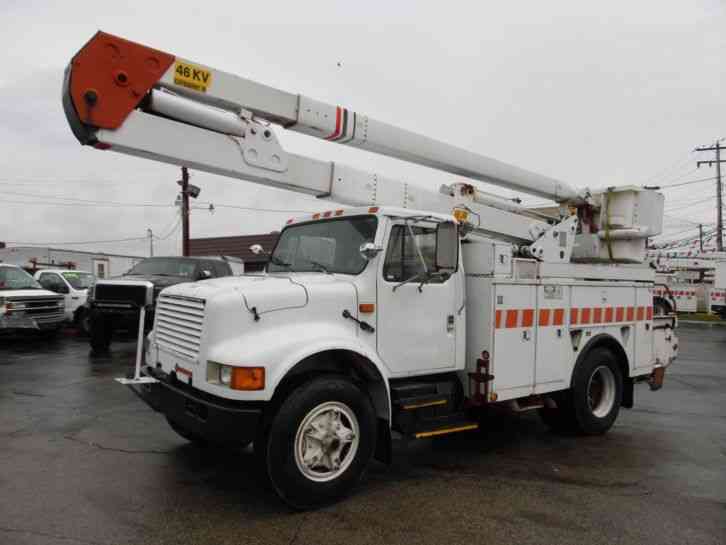 International 4900 45FT MTI BOOM SERVICE BUCKET TRUCK (1990)