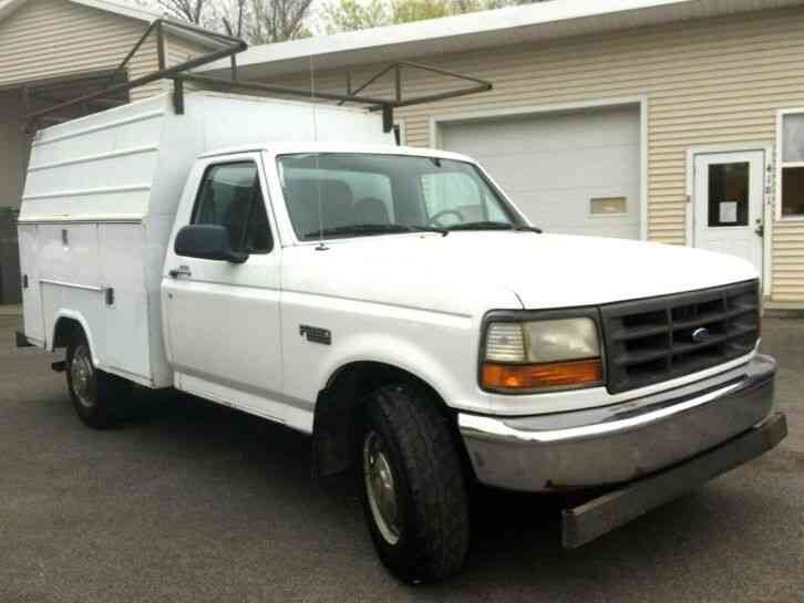 FORD F-250 XL SUPER DUTY W/STAHL ENCLOSED UTILITY COMMERCIAL UTILITY BOX TRUCK HEAVY DUTY FORD F250 (1996)