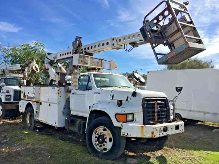 Ford F800 Telsta Cable Placing Bucket Boom Truck (1996)