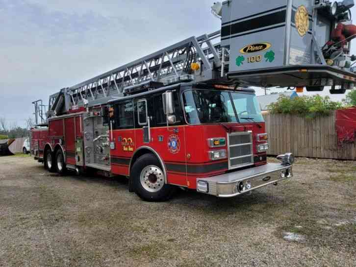 Pierce Dash 100' Ariel Ladder Platform Bucket Fire truck Generator AC (1999)