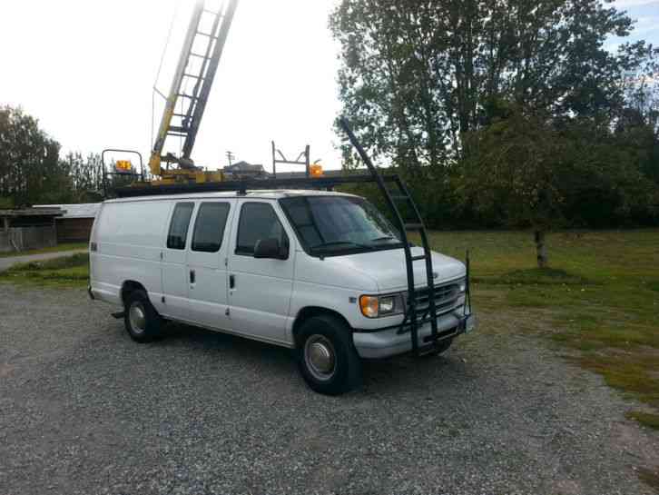 Ford E350 Diesel Chassis with Warwick ladder boom - (bucket truck) (2000)