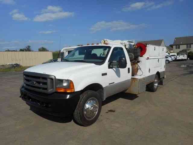 FORD F550 SERVICE MECHANICS CRANE TRUCK AIR COMP WELDER (2001)