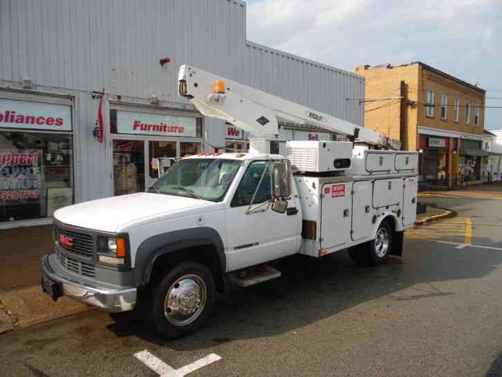 GMC C-3500HD SERVICE BUCKET VERSALIFT BOOM TRUCK (2001)