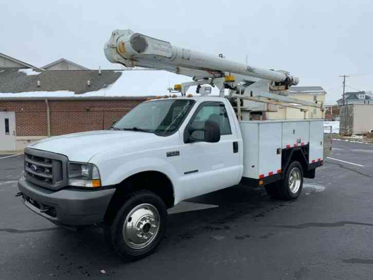 Ford F-550 4X4 ALTEC BOOM UTILITY BUCKET TRUCK 7. 3 (2002)